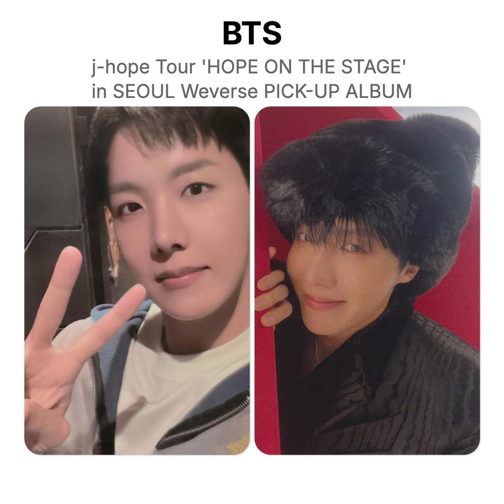 BTS j-hope Tour 'HOPE ON THE STAGE' in SEOUL Weverse PICK-UP ALBUM Official Photocard