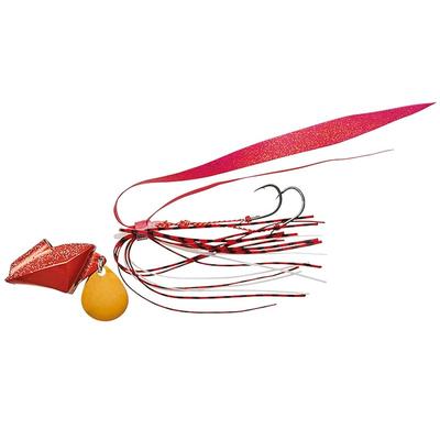 Daiwa Tairaba Samurai Shore Rubber Free 30g Plated Red Lure