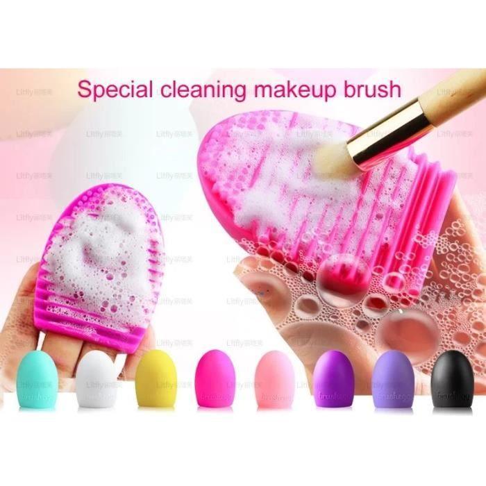 Brushegg - Nettoyant pour brosses cosmétiques - Rose rouge - Outils de nettoyage