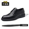 Fashion 3 4 8cm Heel Spring Autumn Men's Leather Dress Shoes Fashion Casual New Designer Hollow Height Casual Platform Shoes Man