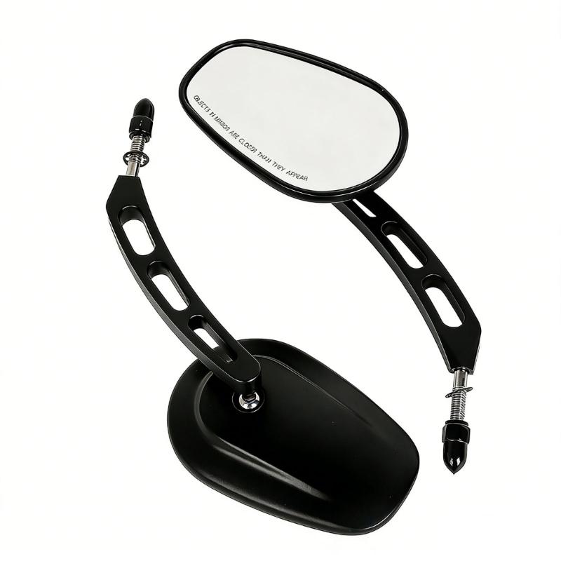 2 Pieces Sturdy Aluminum Motorcycle Mirrors Including Protective Layer For Older Bike Styles