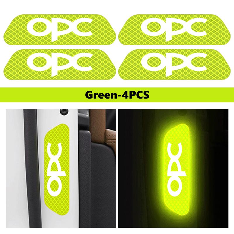 AAAYS1 Car Door Diamond Reflective Sticker Body Side Anti-collision Protection Stickers For Opel Insignia Corsa Zafira Mokka Grandland