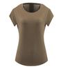 Women's Breathable Summer Sports T-Shirt - Moisture-Wicking, Round Neck, Short Sleeve, Dance & Fitness Style