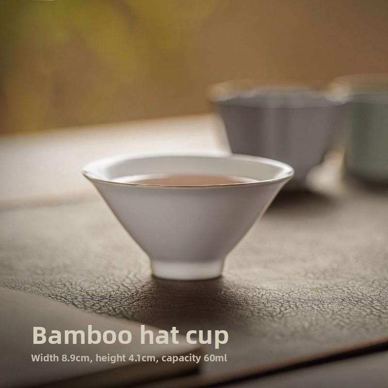 5 Famous Kilns Master Cup Tea Cup Set Kung Fu Tea Ware Tea Bowl Gift Box Home Ceramic Tea Tasting Cup Souvenir  200ml