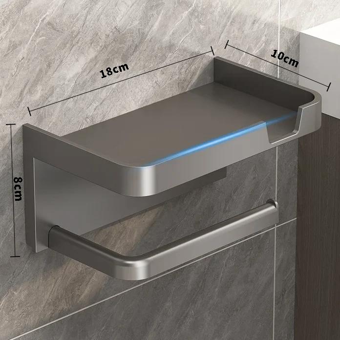 Toilet Paper Holder Plastic Storage Rack Kitchen Towel Placement Of Seasoning Bottles Bathroom Wall Roll Of Paper Phone Storage
