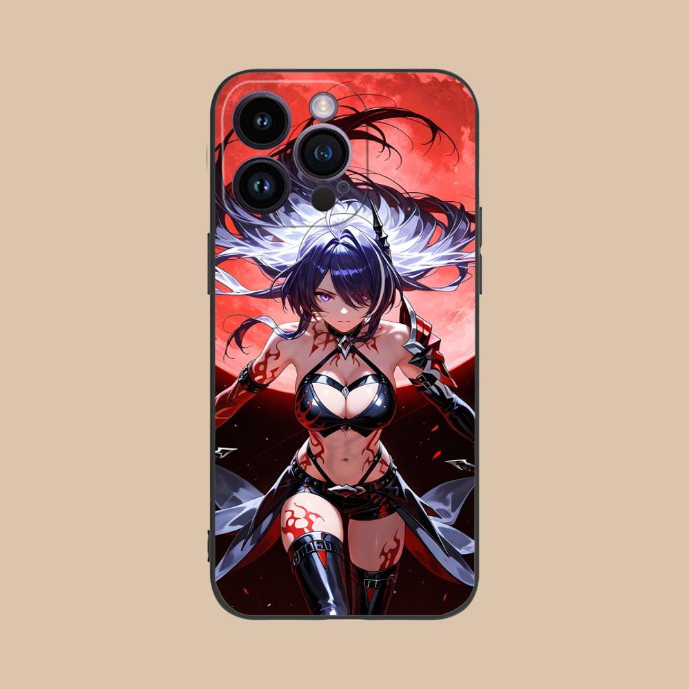 HSR Acheron Matte TPU Mobile Phone Case for iPhone 17 16 15 14 13 12 11 X XR XS 8 7 Air Pro Max Plus Mini Colorful Cover