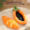 Leaf Pattern Pets Bed Semi Enclosed For Cats And Small Dogs Comfortable and Soft   Mat Sleep Pad