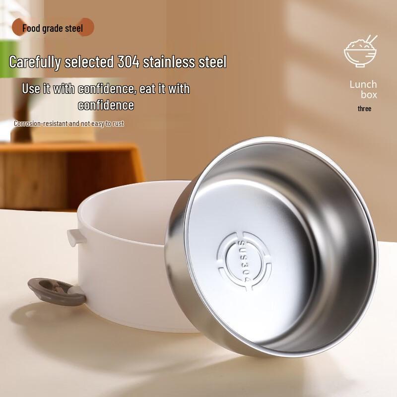Zhishi 304 Stainless Steel 4-Layer Round Lunch Box