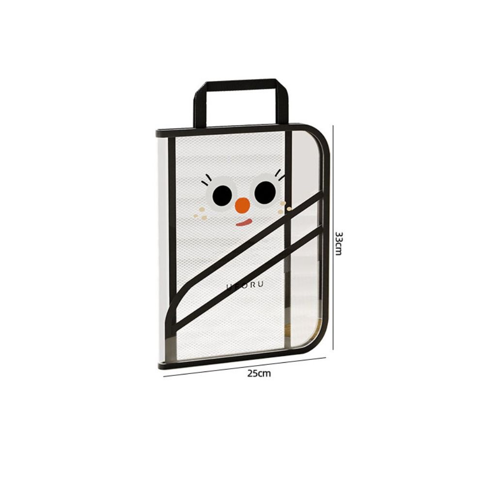 Transparent Portable File Bag High-capacity Handheld Bag Convenient Book Storage Bag  Student