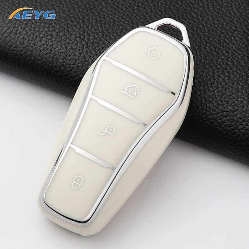 Tpu Car Key Case Cover Shell For Byd Song Plus Atto 3 Han Ev Tang Dm Qin Seal Dolphin Remote Fob Holder Keychain Accessories