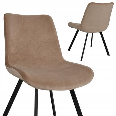 Velvet Elastic Cover For Large Scandinavian Chair Beige