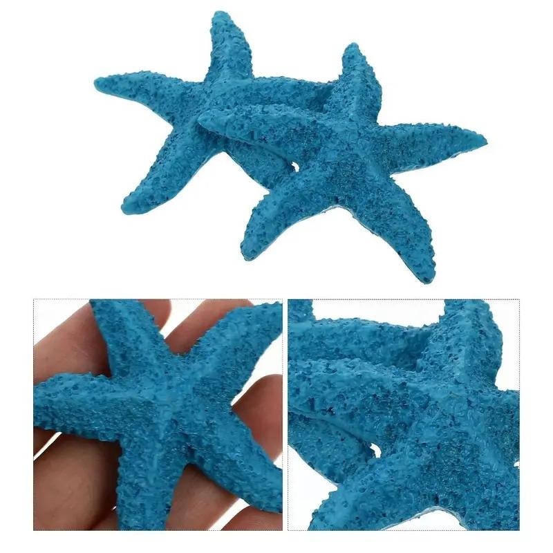 Mini Resin Simulation Starfish - Aquarium Decoration, Mediterranean Style, Cute and Exquisite Starfish Jewelry