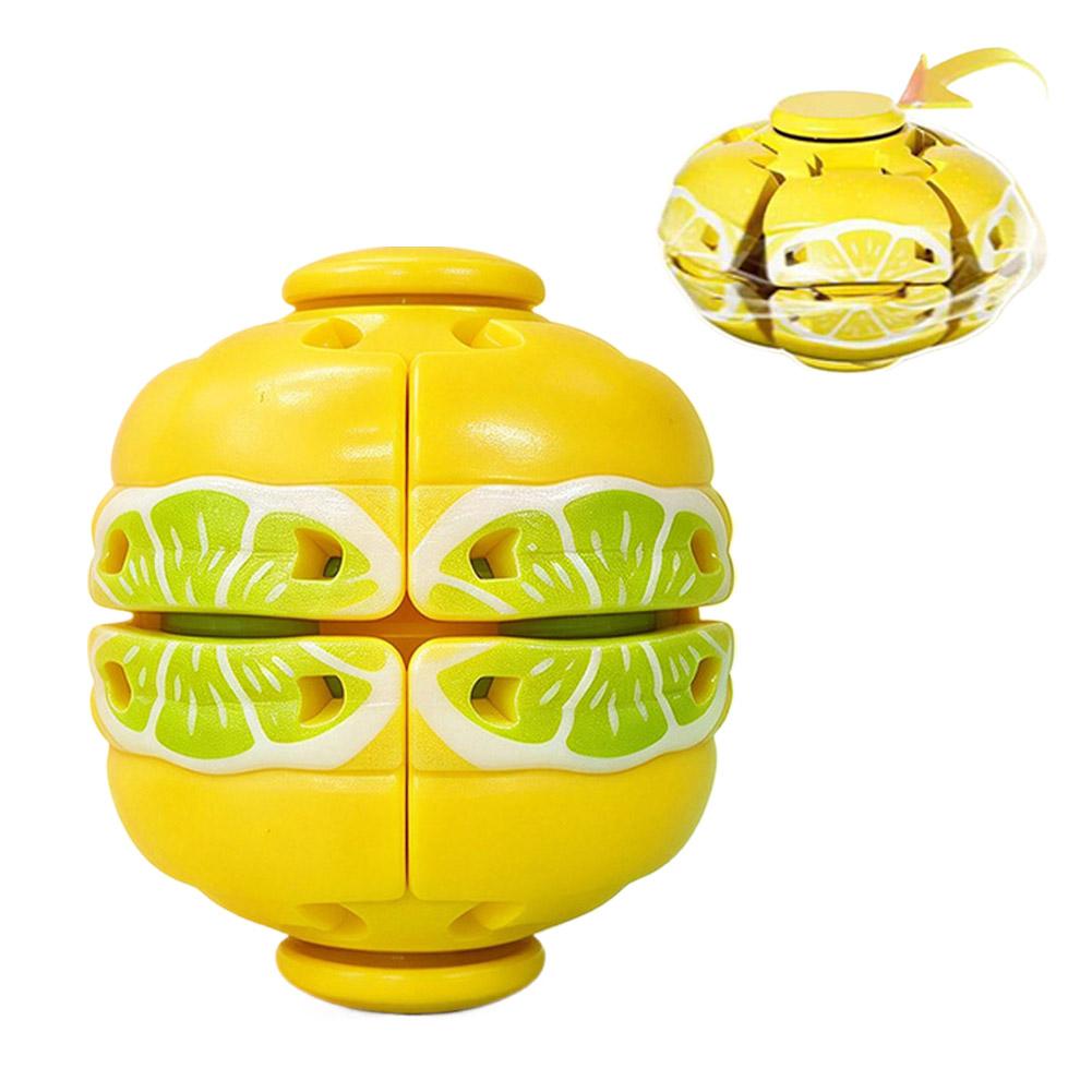 Fruit Spinning Top Magic Ball Fidget Spinner Toy Stress Relief Watermelon Lemon Gyro Puzzle Novelty Adult Gift