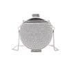 Mini Petite Luxury Diamond Inlaid Round Shaped Crystal Clutch Bag Women's Crossbody Bag Wedding Dinner Party Shoulder Bag
