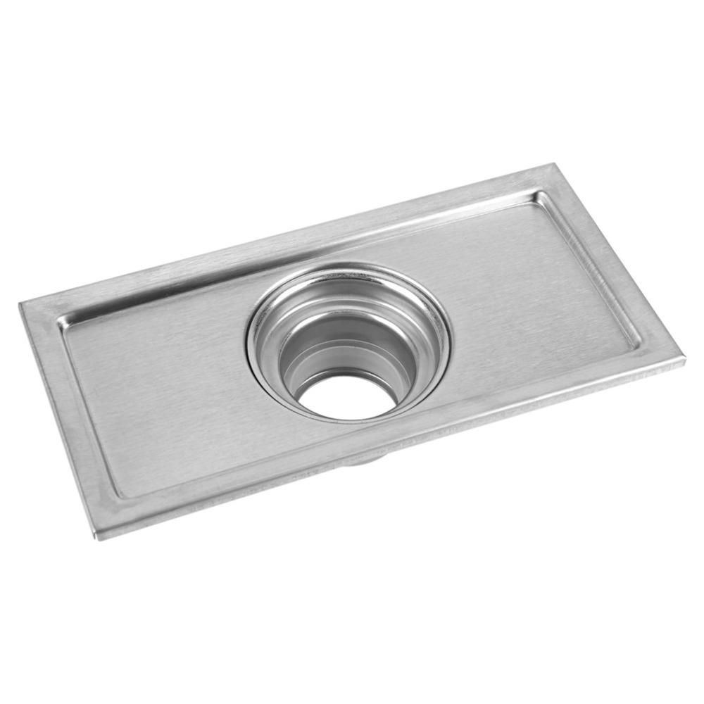 Stainless Steel Floor Drain Silver Tile Insert Drain Modern Floor Waste Grate Kitchen