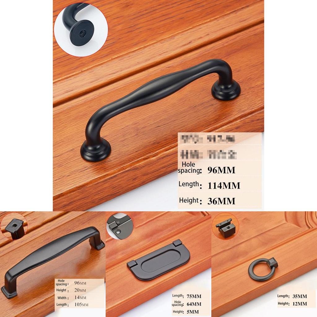 High-quality Zinc Alloy Matte Black Nickel Kitchen Cabinet Handle For Versatile Use