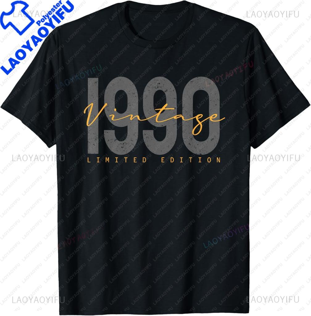 Edizione Limitata 1990 Unisex Donna 35° Compleanno 35 Maglietta Stampata Personalizzata Magliette Grafiche Maglietta Unisex Maglietta Vintage Camisas