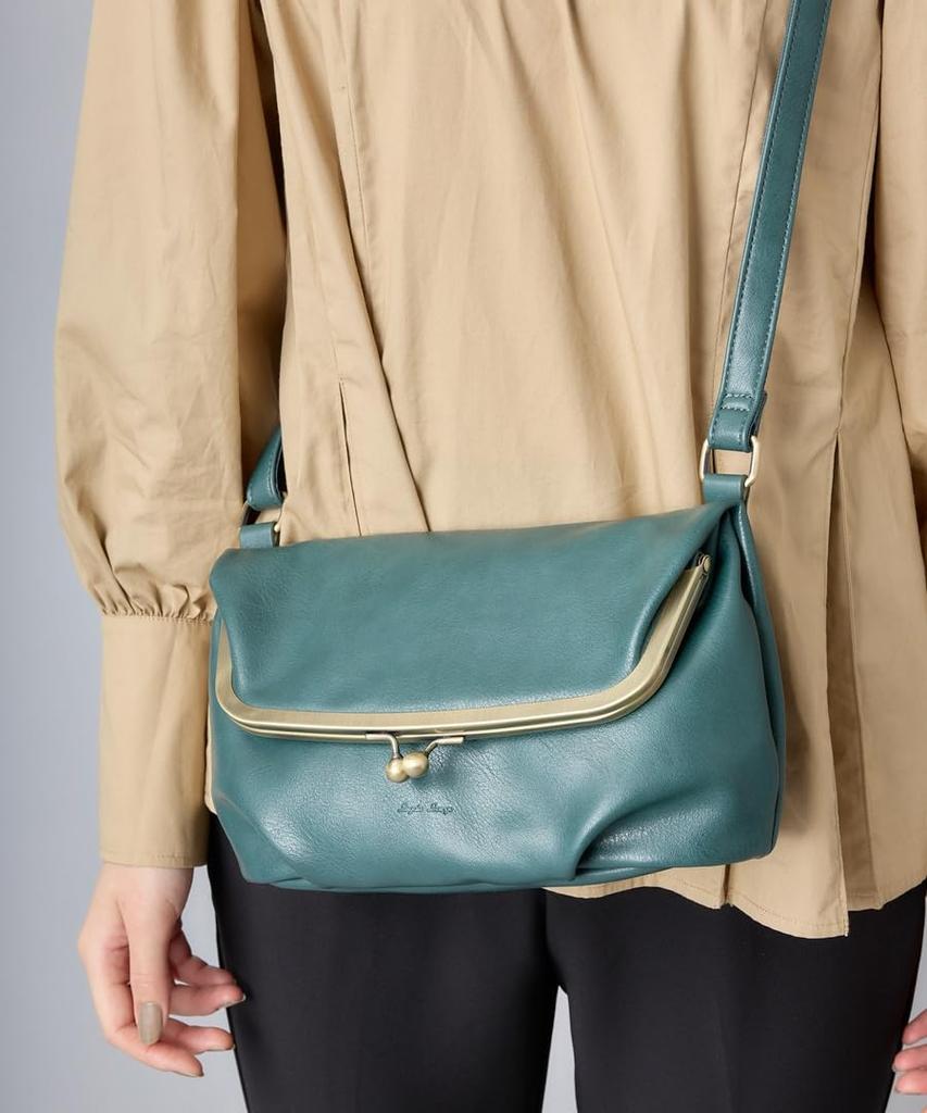 Shoulder Bag with Snap Closure for Black [Legat Largo] LG-V0121 Women,