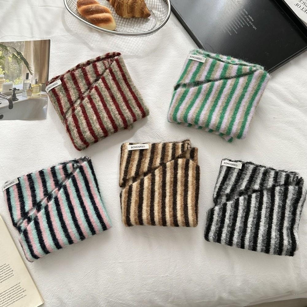 Warm Shawl Scarf Versatile Knitted Scarf Knitted Triangle Hijab Winter Season Women Headscarf