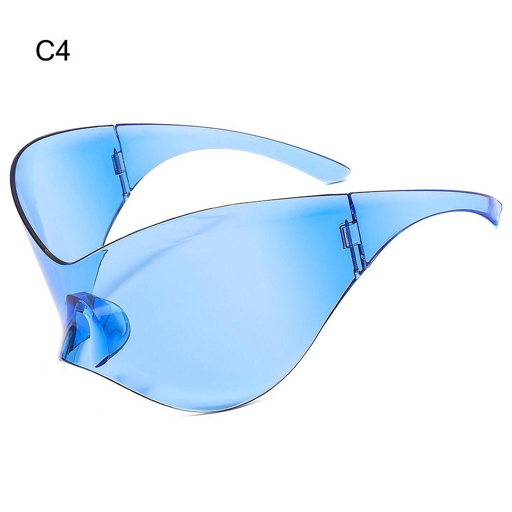 Fashion Sports Sun Glasses Oversized Punk Futuristic Sunglasses Shades for Men Women Y2K Sunglasses Wrap Around