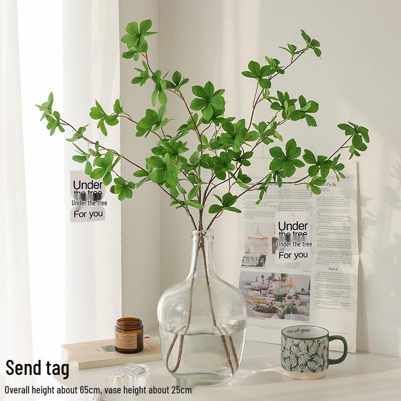 Nordic Green Japanese Bellflower & Andromeda Faux Branch for Home Decor