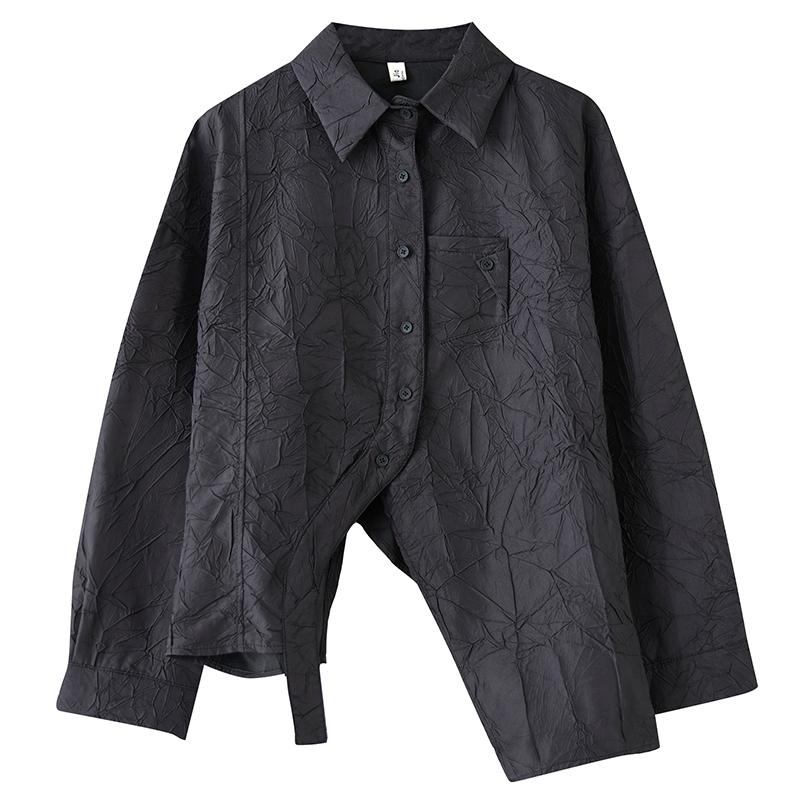 long sleeve oversized Vintage floral shirts & blouses for blouse Casual loose spring summer tops women button up shirt