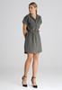 Loose Olive Green Dress with Belt M1001 Size L