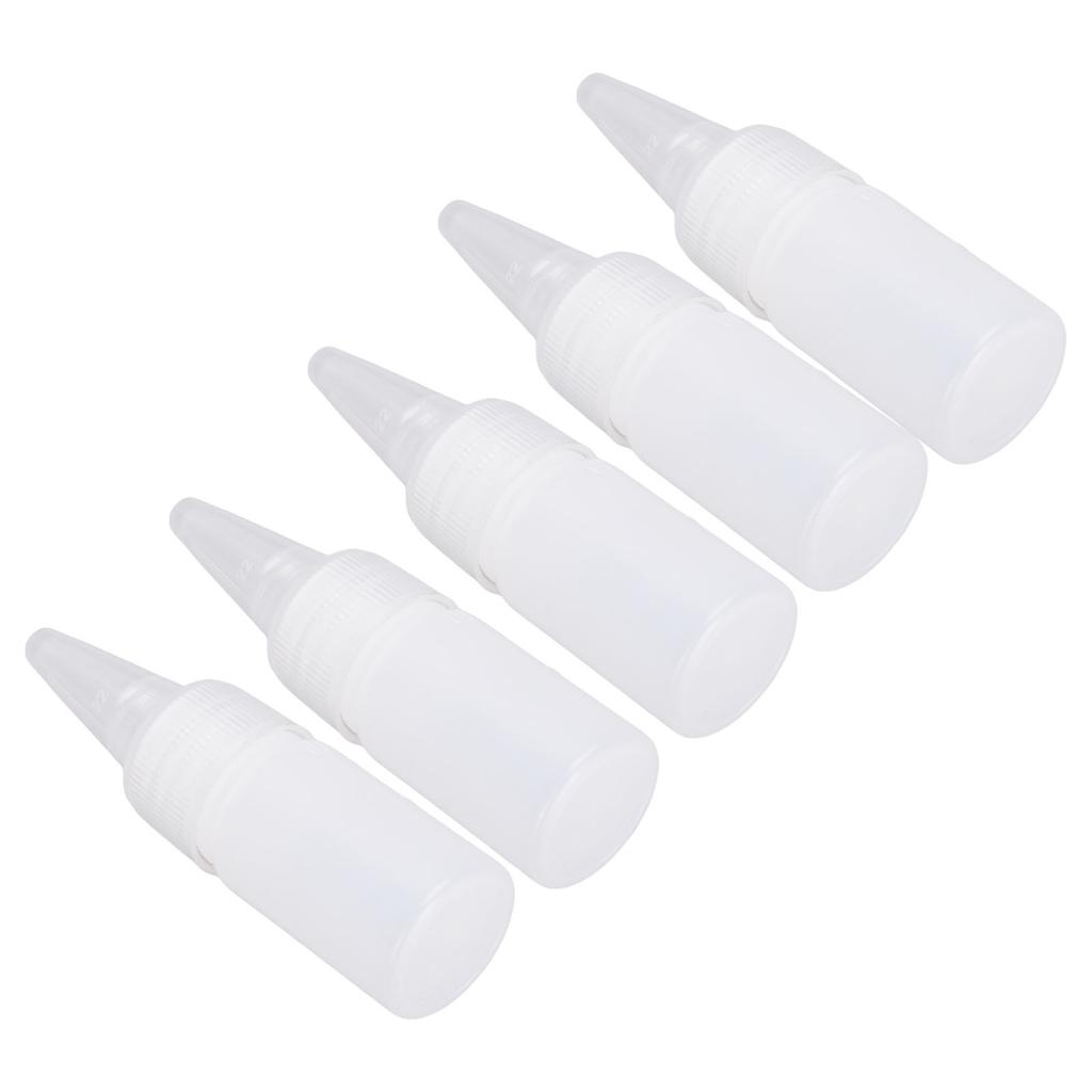 100CPS Squeeze Bottles 10ml Capacity Semitransparent Multifunctional Plastic Empty Squirt Bottle for Paint