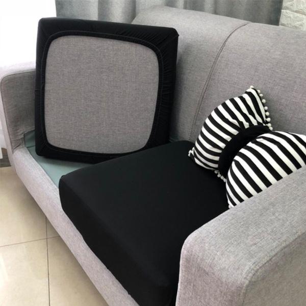 Capa elástica para sofá em 20 cores, capa de seda gelada para sala de estar, decoração de casa, móveis, capa de sofá