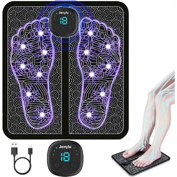 EMS Foot Massager Mat for Pain Foot Relief, EMS Foot Stimulator for Pain Relief Improve and Facilitate Muscle Performance in The Shoulder, Massager &