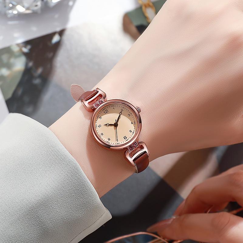 Vintage exam watch women's student high-value British small dial women's quartz watch