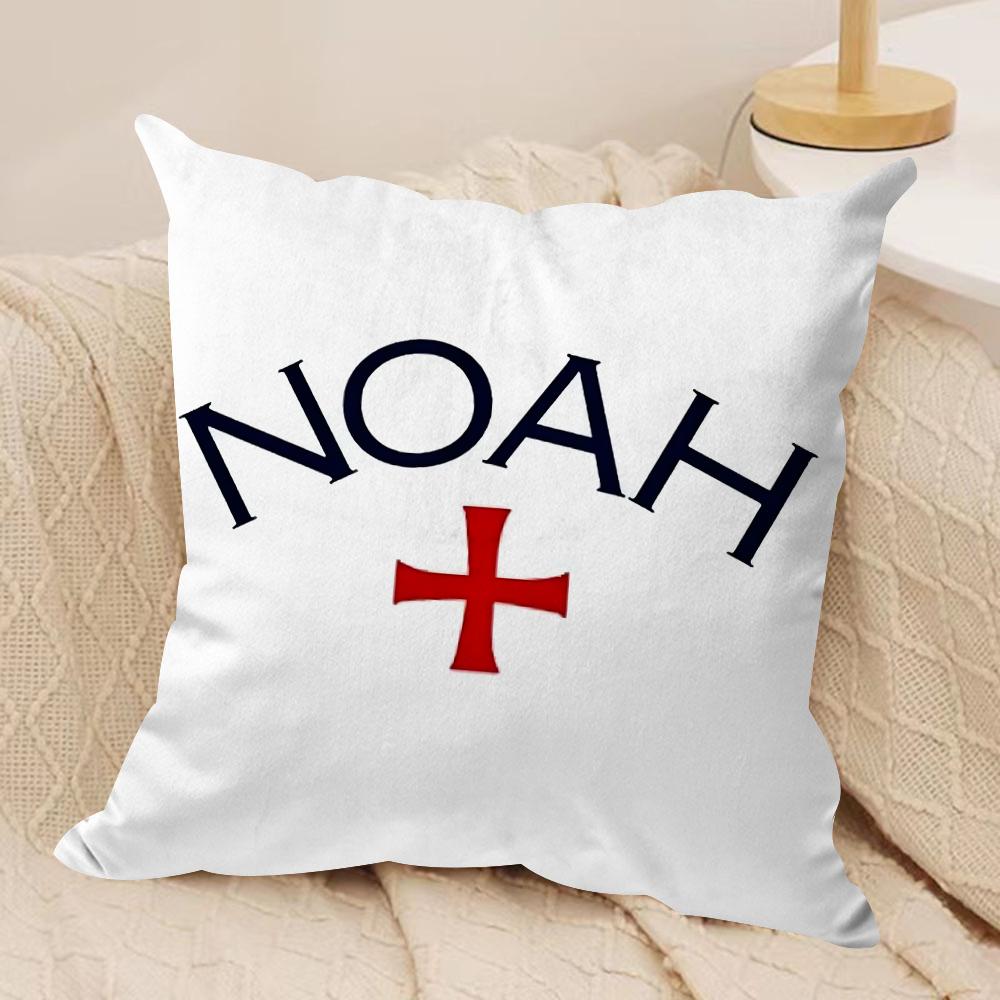 Luxury Brand N-NOAH Cushion Cover Soft Plush Fabric Double-Sided Printed Sofa Cushion Cover for All Seasons Home Decor Gift
