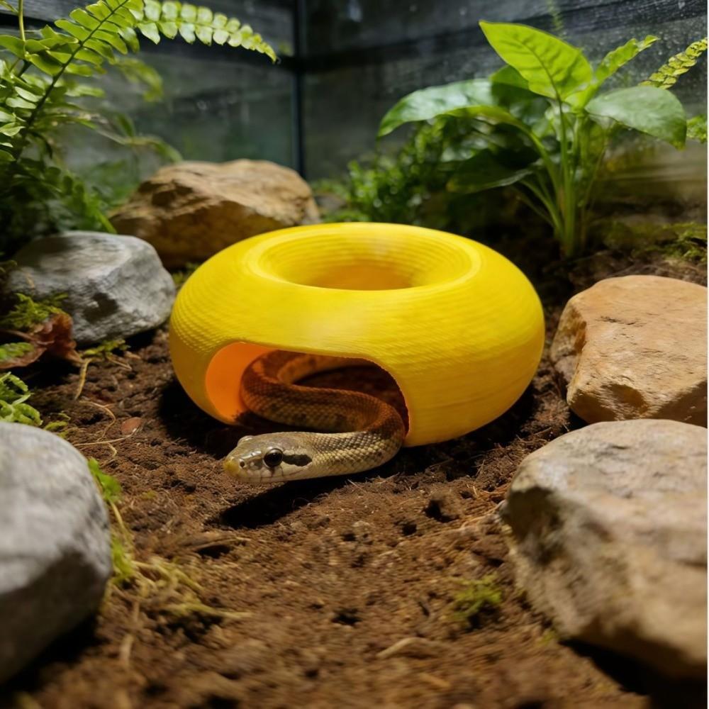 Practical Unique Reptile Shelter Landscaping Multi-functional Snake Hide Creative Plastic Hidden Cave Shelter Lizard Habitat