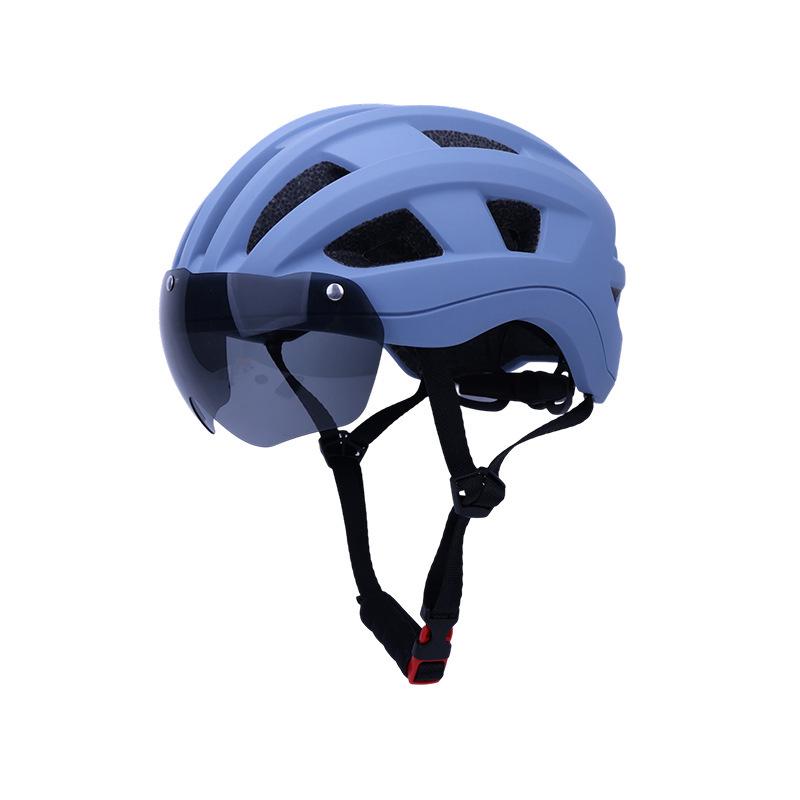 Captain Fahrradhelm mit magnetischer Brille für Damen & Herren - Atmungsaktive Berg- & Rennradausrüstung