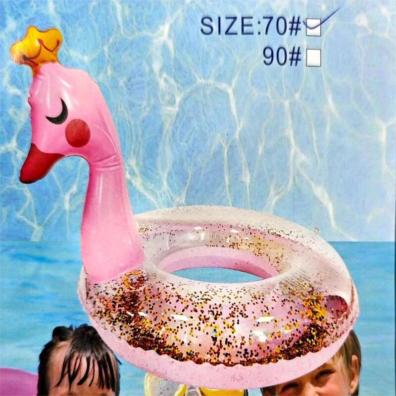 Kids  Inflatable Unicorn Sequin Swimming Ring
