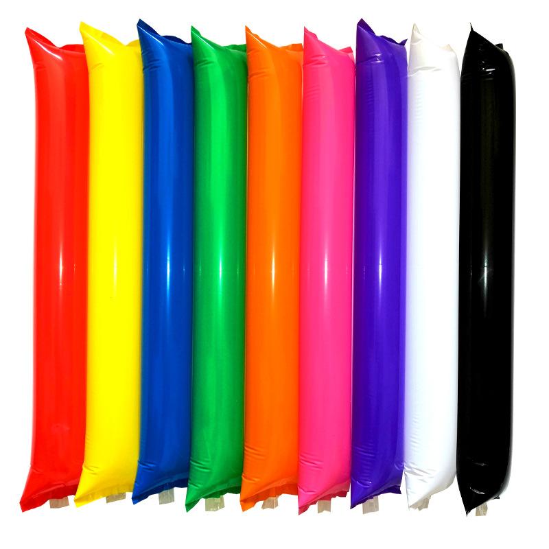 24Pcs Inflatable Clapper Cheerstick Inflatable Sticks Balloon Stick Clapper Cheering Stick Noise Maker Balloon Concert Party Set
