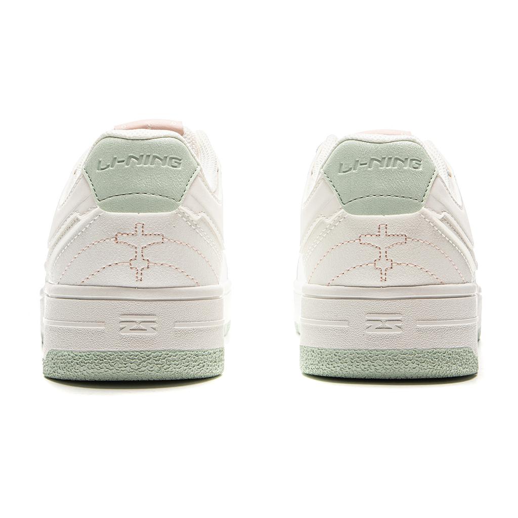 New LiNing Tianji Slip Resistant Cushioning Abrasion Resistant Lightweight Low Top Skateboard Shoes Women's Ivory AGCV090-2