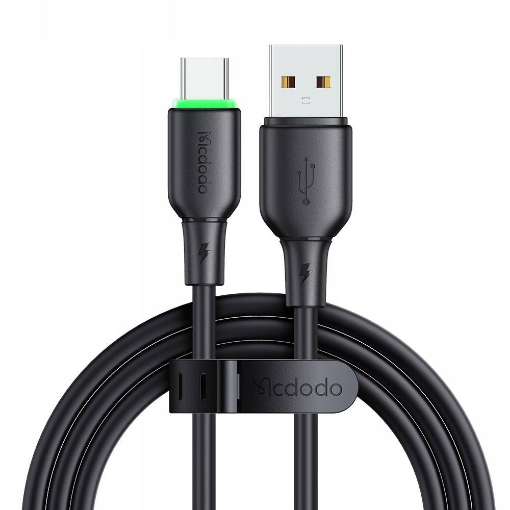 Mcdodo Usb-C Fast Charging Cable For Samsung Xiaomi Type C 6A 100W 1M Led Black