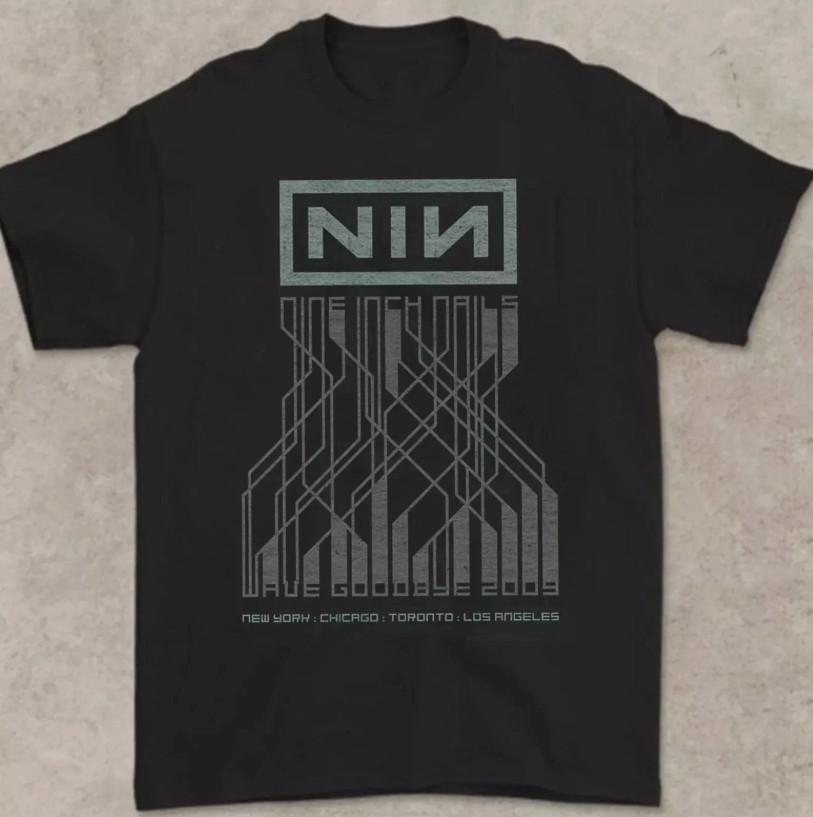 

Nine Inch Nails Concert Black Men TShirt Unisex T-Shirt 5XL різнокольоровий