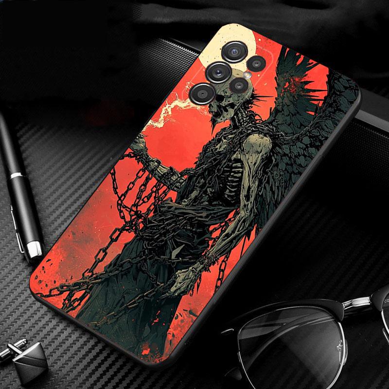 Skeleton Art Phone Case For Samsung Galaxy S25 S24 S23 S22 S21 Ultra S24 S23 S22 S21 S25 Plus S24 S25 FE