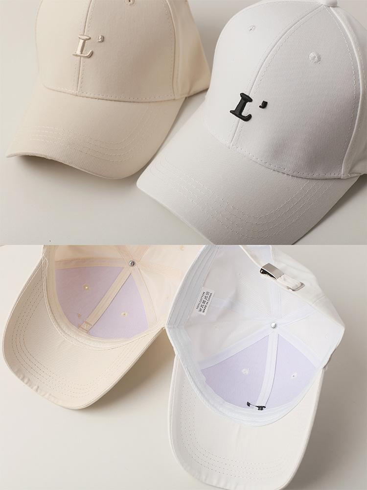 Hard Top Baseball Cap Fashionable Versatile Simple Embroidery Letter Cap Women's Spring and Autumn Couple Sunshade Hat Men's Hat