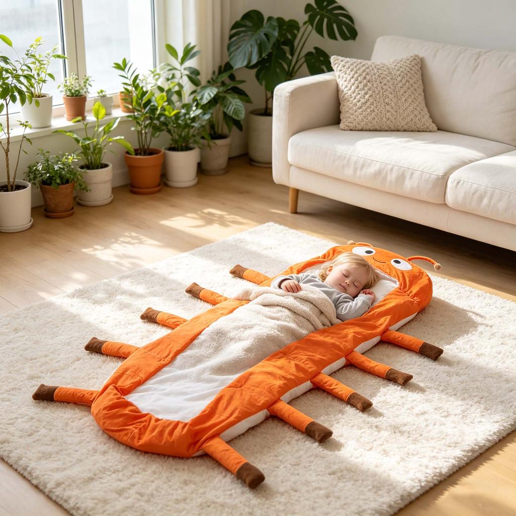 Plüsch-Schlafsack Leicht & Tragbar Vollständig umarmender Körper-Lounger Spülmaschinenfest für Innenbereich Zuhause Büro Wohnheim
