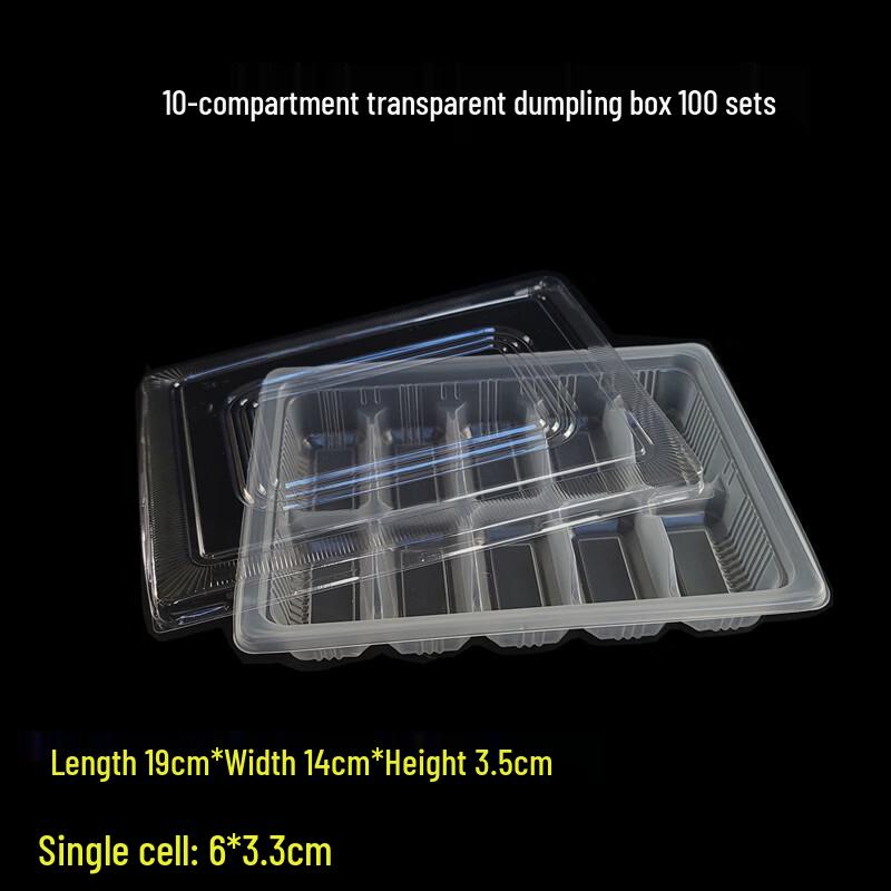 Hanyou Disposable 10-Compartment Food Containers