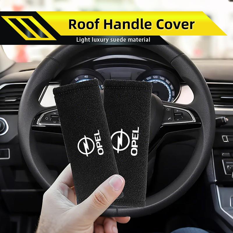 Car Handle Protection Gloves Roof Rails Soft Leather Protective Covers Imitation For Opel Corsa Astra Insignia Vectra Zafira lce033