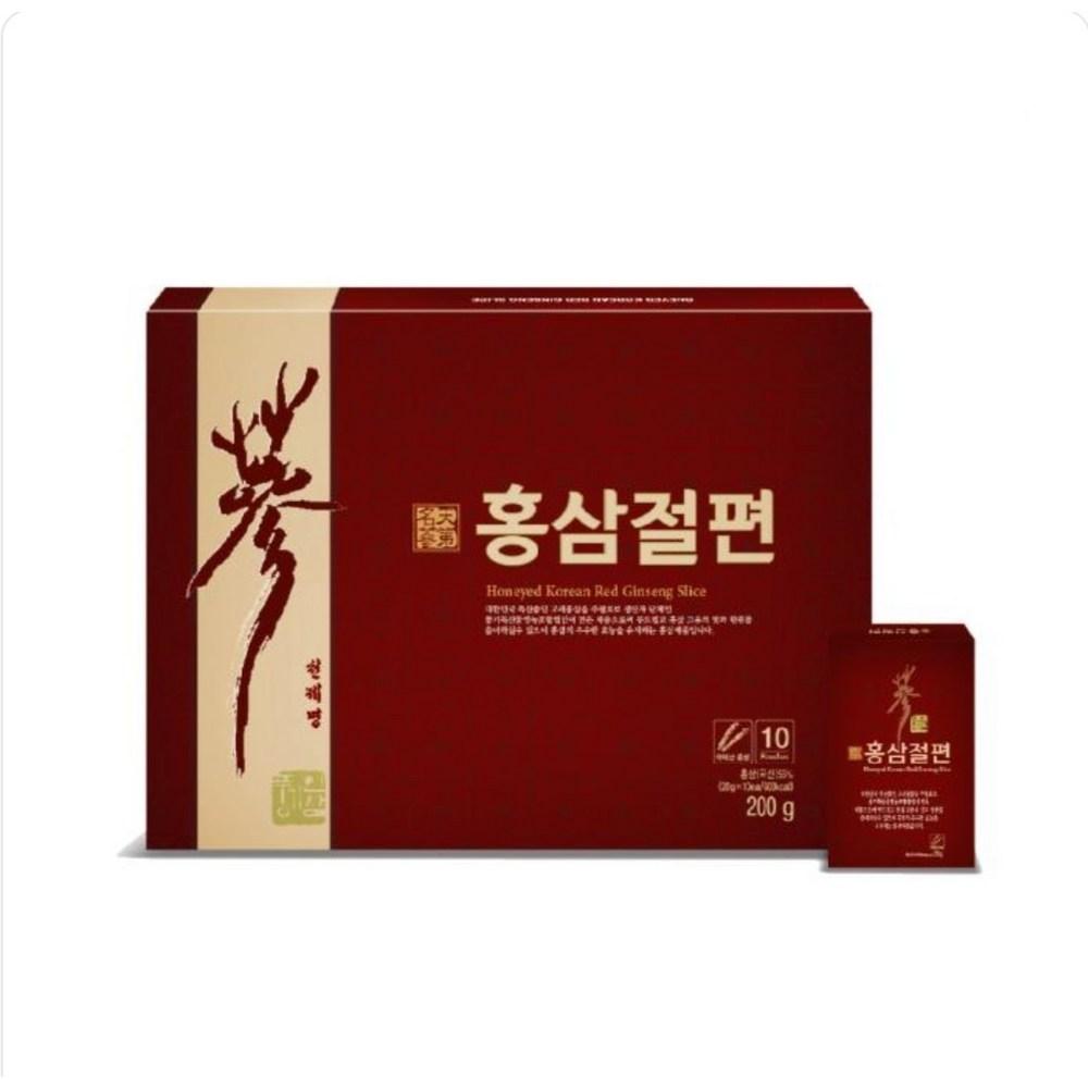 Cheonjemyeong Red Ginseng Slices 200g (10 pieces, 20g each) Punggi Red Ginseng Slices 1 pcs 20g