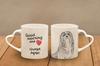 Lhasa Apso - Cup with a Dog, Adorable Cup with a Heart-shaped Handle, Universal Gift from the Art-Dog Brand