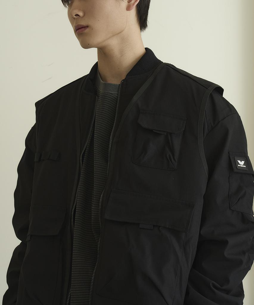 Phenix Multi Out-Pocket Ma-1 Bomber Jumper [Black]