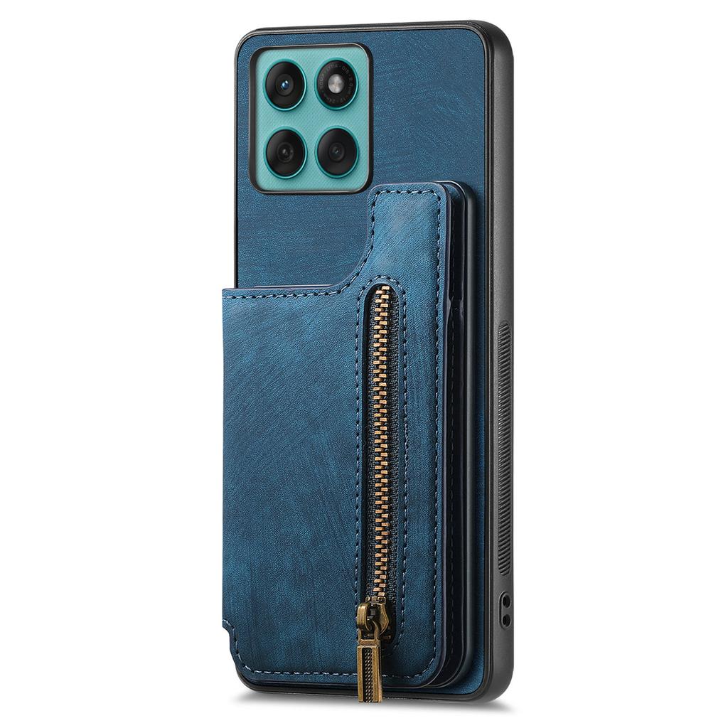 Crossbody Zipper Cards Solt Wallet Leather Case For MOTO G05 G15 Power Fusion Stylus 60 G35 G55 G85 Edge 60 Pro Free Bracket