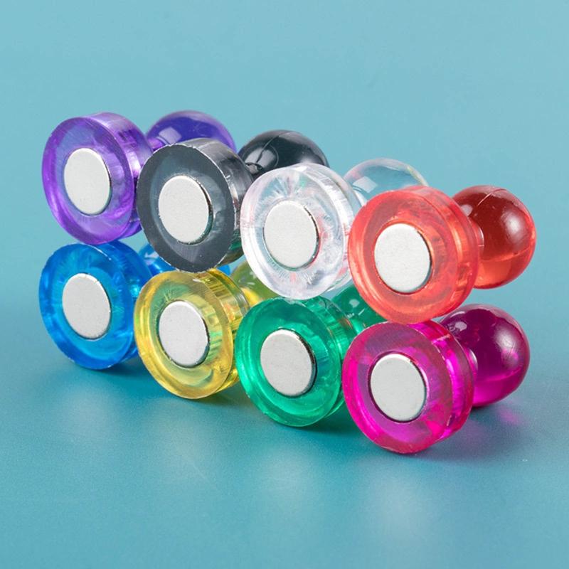 10 Counts Magnetic Push Pins for Fridge Calendars School Whiteboards Bulletboard