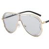 NEW Sun Glasses Women Anti-UV Spectacles Butterfly Google Oversize Frame Eyeglasses Personality Siamese Lens Sunglasses